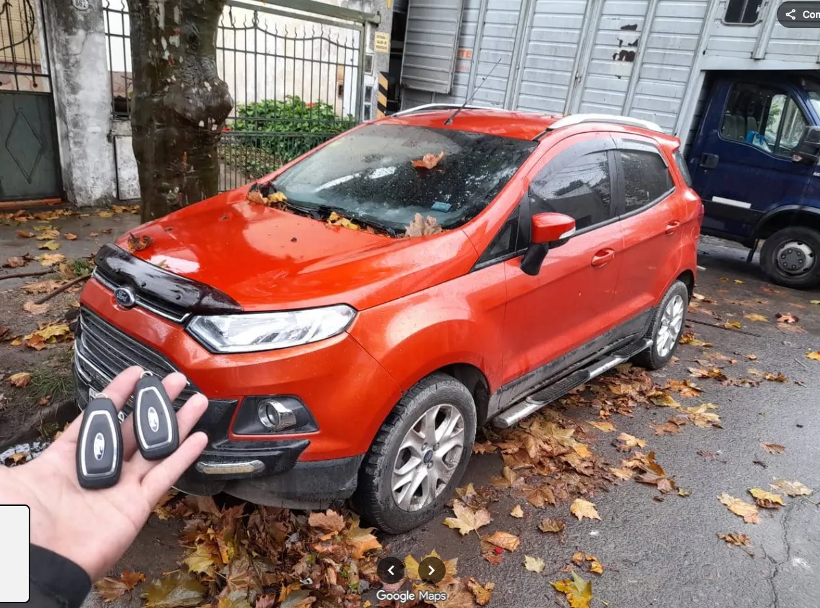 Llaves codificadas Ford frente a un EcoSport